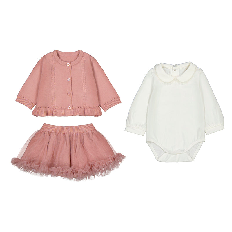 Conj. chaqueta falda 3 piezas 2830 Petalo
