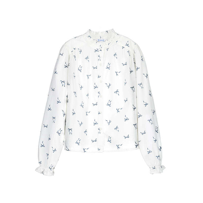 Blusa jacquard estampada 7118 nata