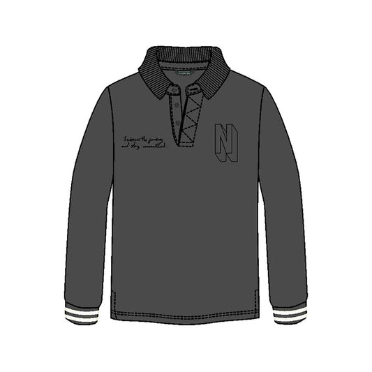 Polo m/l contrastes 7101 sombra