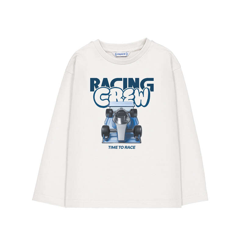Camiseta m/l "racing" 4020 nata