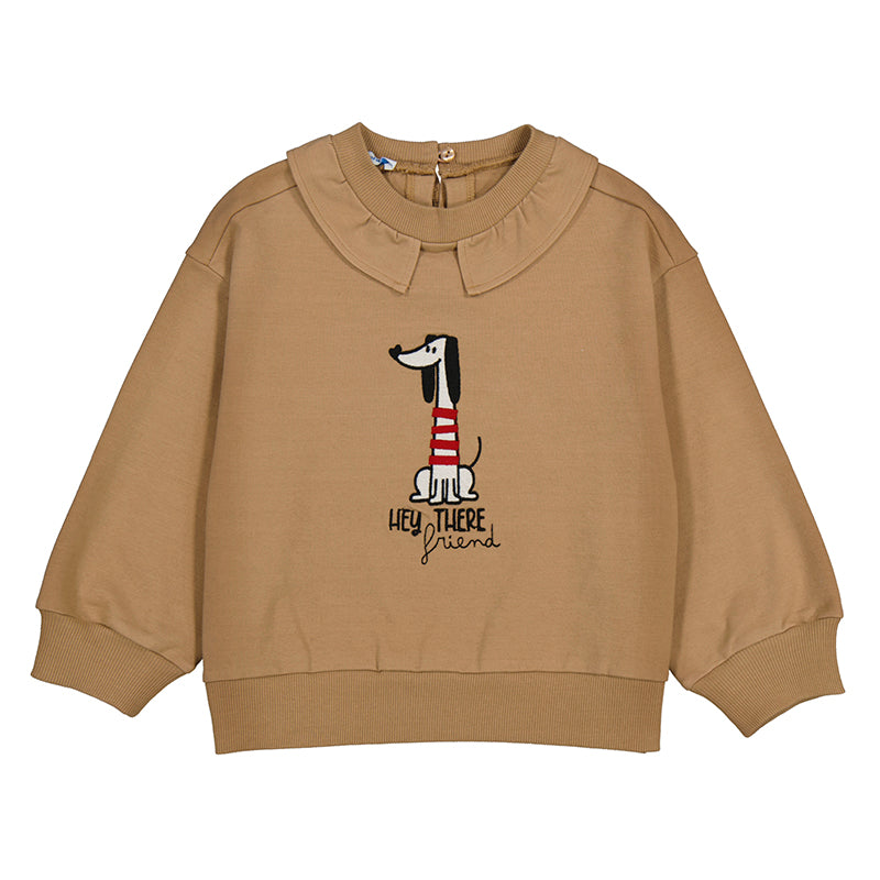 pullover cuello volante 4430 camel