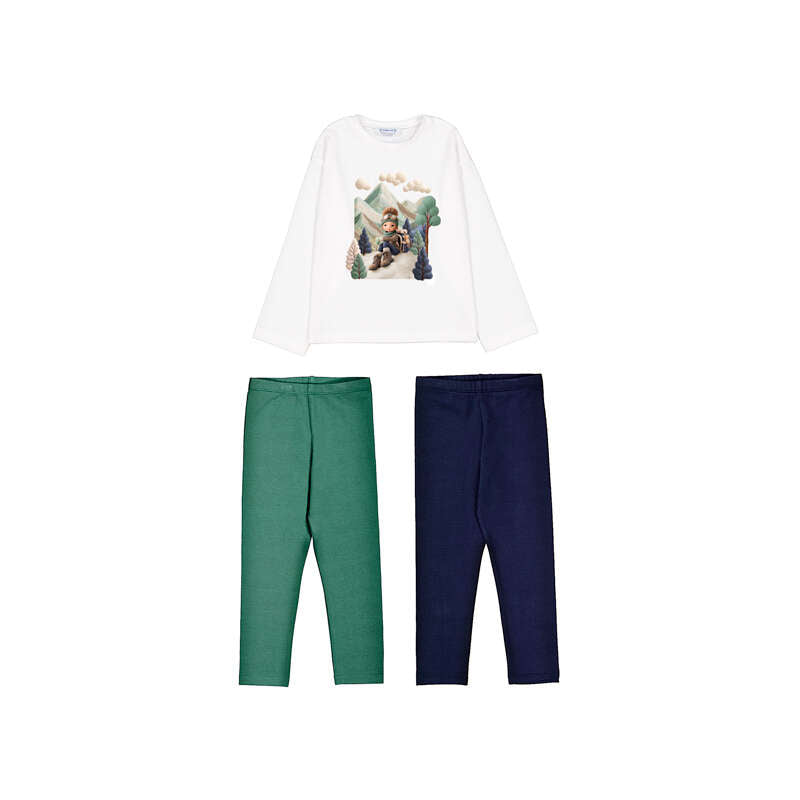 Conj. leggings 3 piezas 4735 laurel