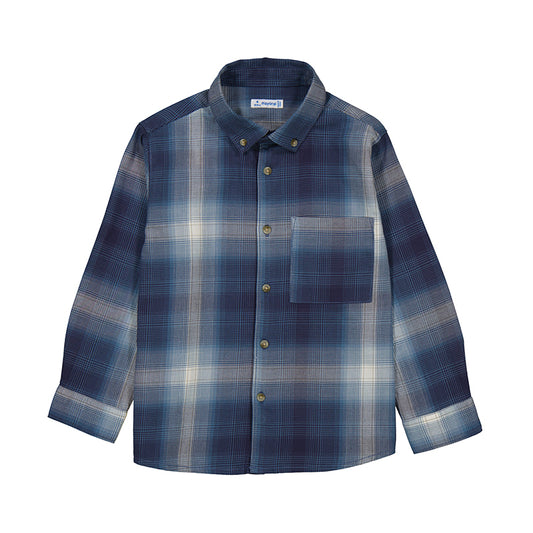 camisa cuadros 4127 marino