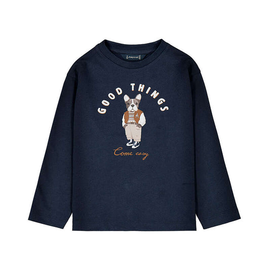 Camiseta m/l print perro 4021 Tinta