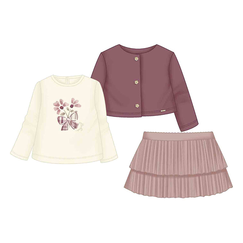 Set falda 3 piezas 2922 rosado