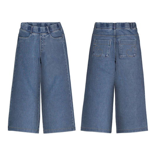 Pantalon largo knit denim 4501 claro