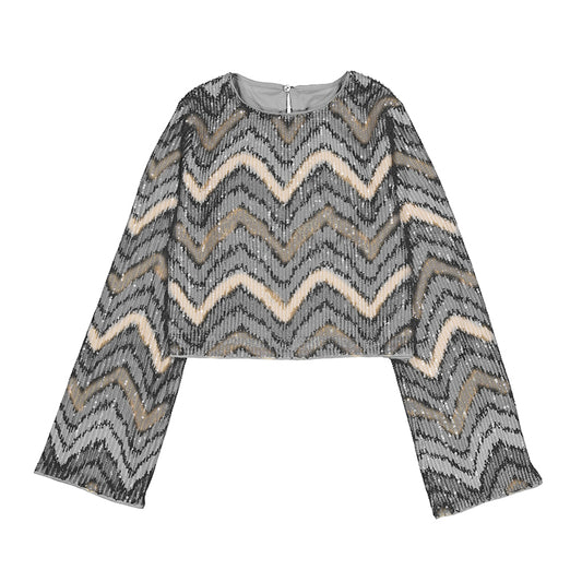 Top lentejuelas 7031 plomo