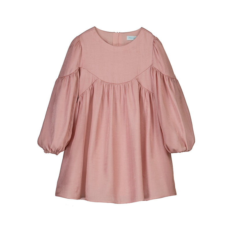 Vestido satinado brillo 5527 petalo