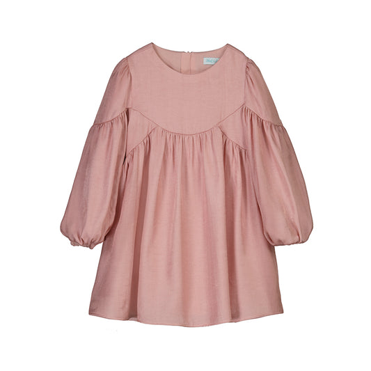 Vestido satinado brillo 5527 petalo