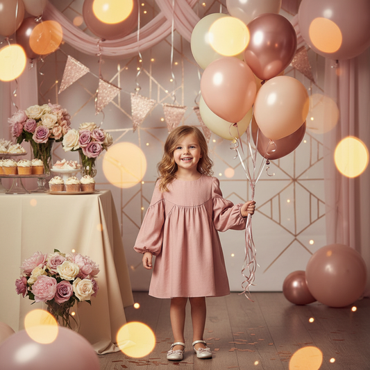 Vestido satinado brillo 5527 petalo