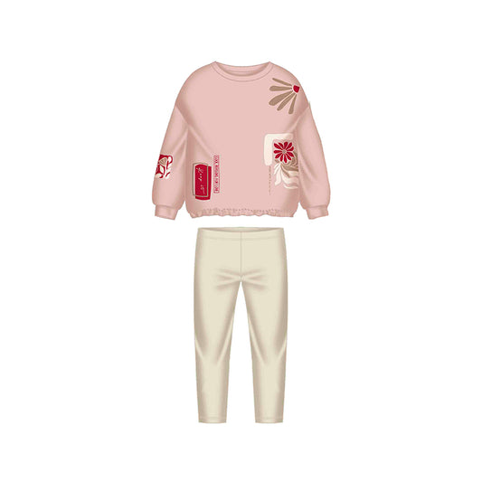Conj. leggings pullover 4726 nude