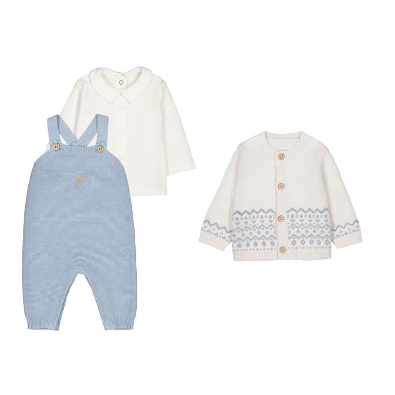Conj. peto tricot 2609 Cielo