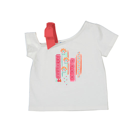 Camiseta asimetrica 3011 bco peonia