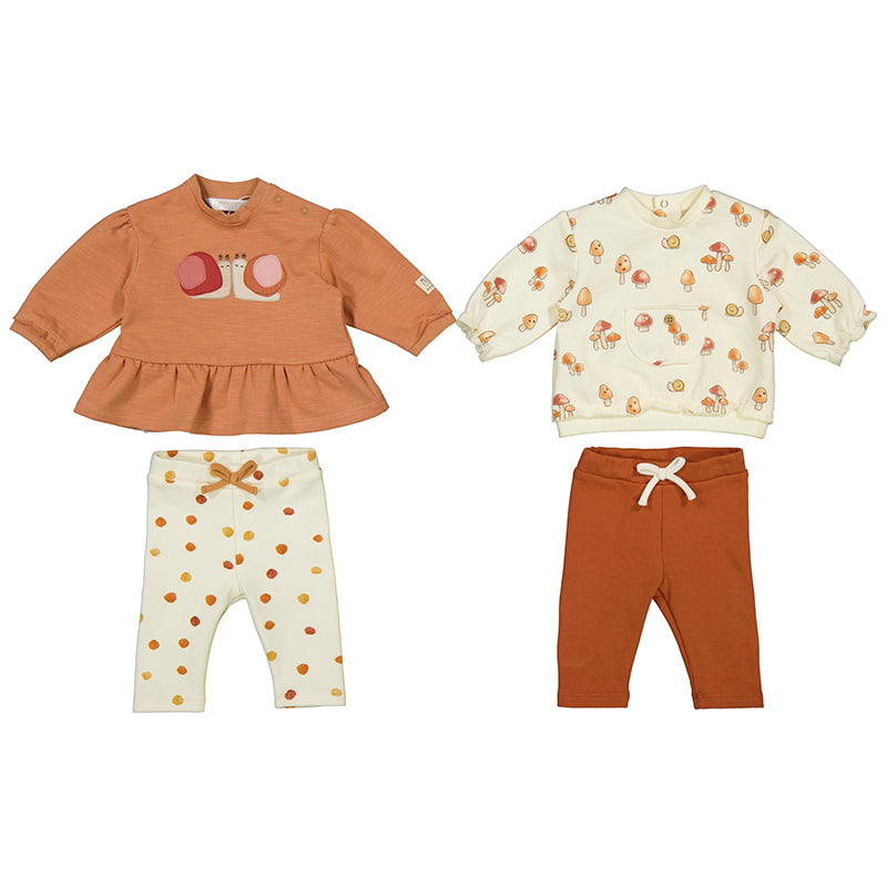 Conj. leggings 4 piezas 2710 canela