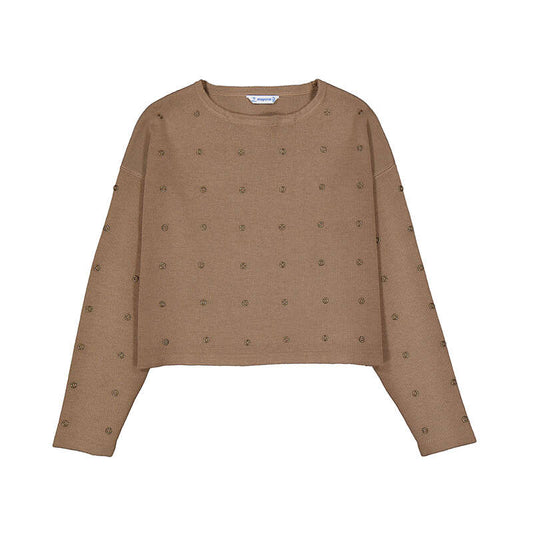 Jersey tachas termofijadas 7336 camel