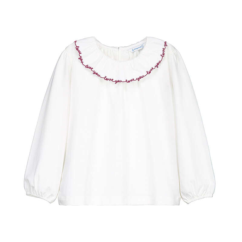 Blusa cuello volante 4149 Crd-framb