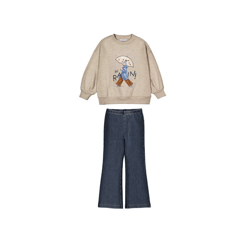 Conj. leggings flare 4732 Quinoa vig