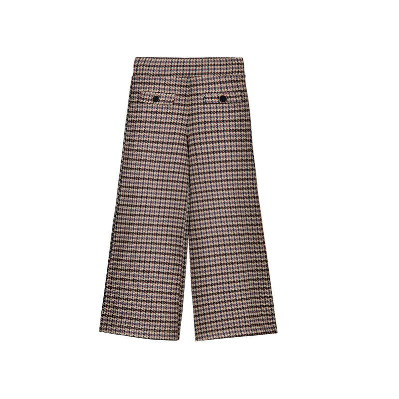 Pantalon largo punto jacquard 4522 canela