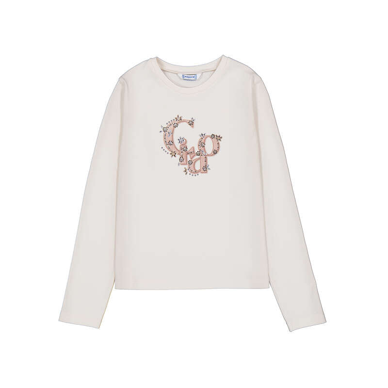 Camiseta manga larga 830 crema colo