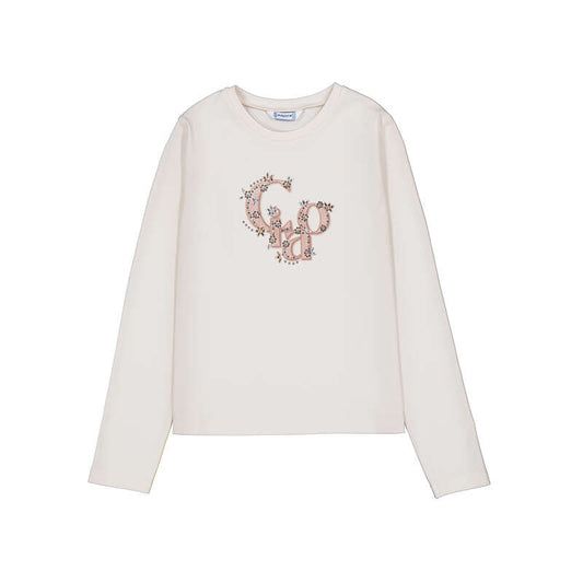 Camiseta manga larga 830 crema colo