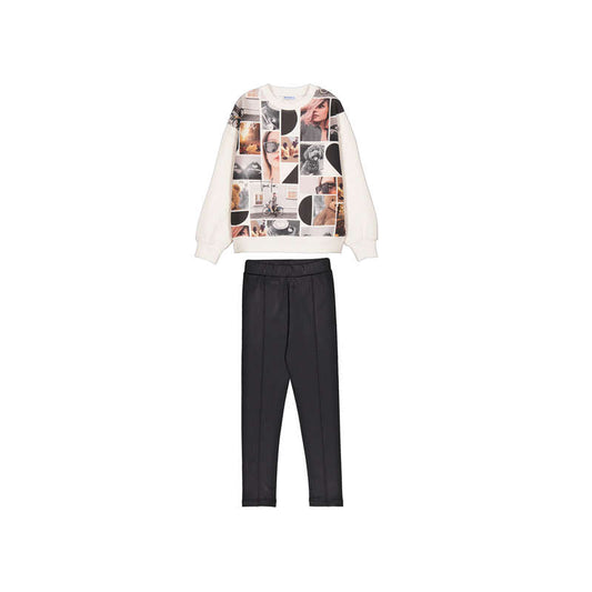 Conj. leggings polar fleece 7763 negro