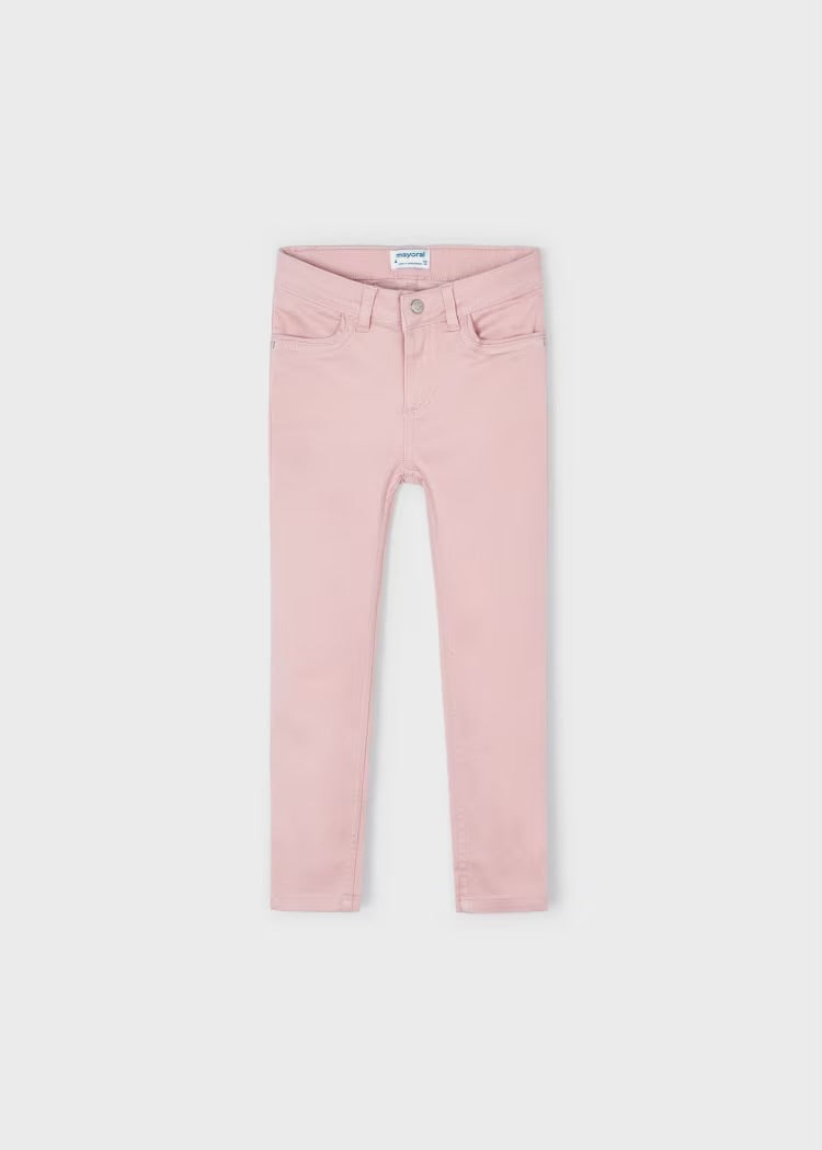 Pantalones 3555 largos satén rubor