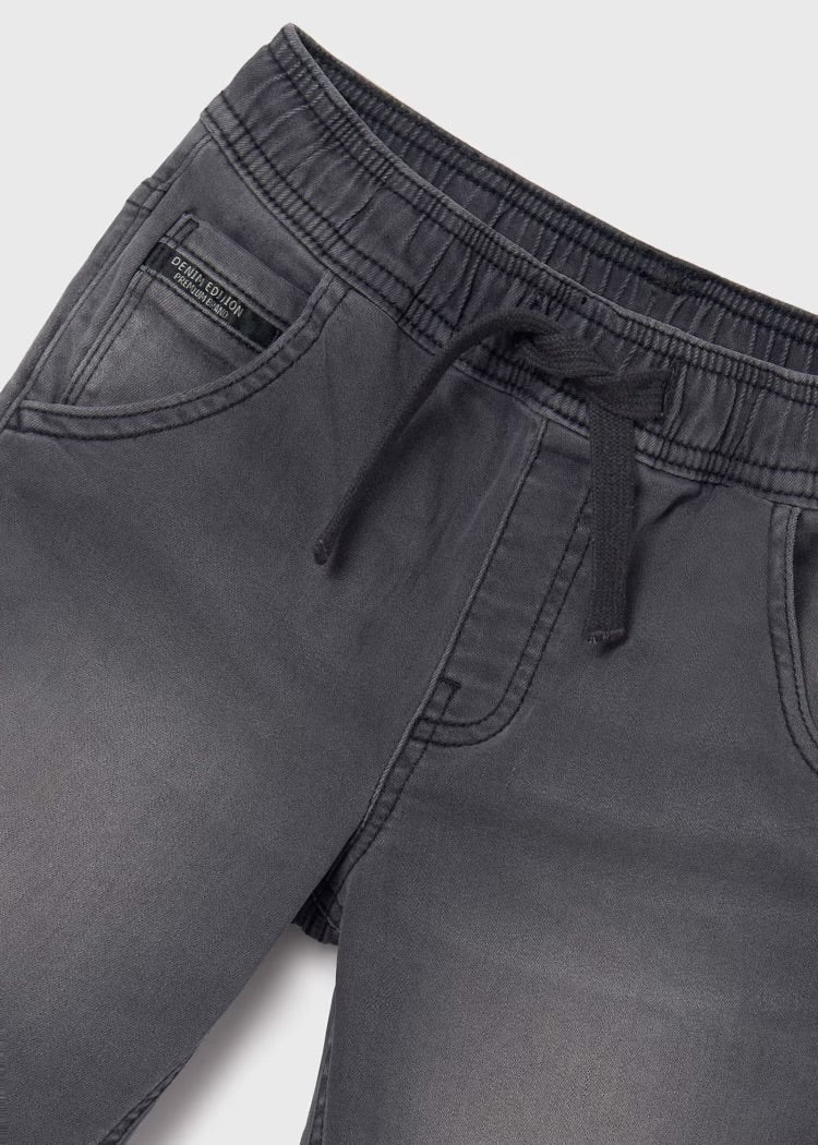 6282 bermuda denim jogger gris obscuro