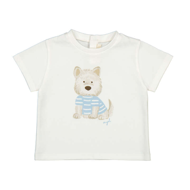 Conj.Camiseta perro 1001 nata y pantalón 1524 jade