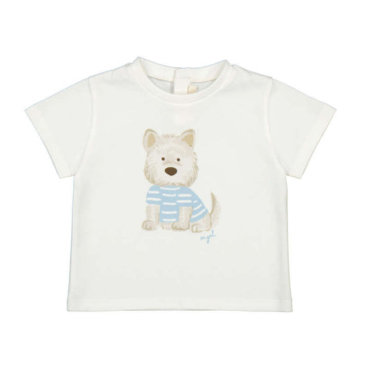 Conj.Camiseta perro 1001 nata y pantalón 1524 jade