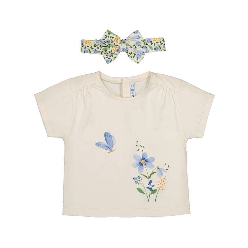 Conj.Camiseta 1081 hueso y pantalón 1509 cielo