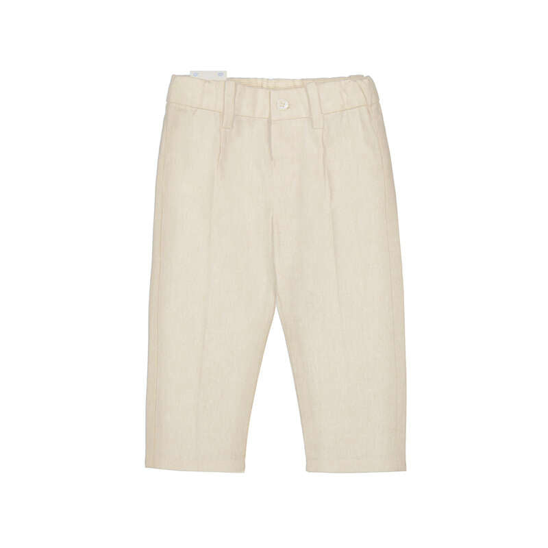 Pantalon lino 1517 avena mez
