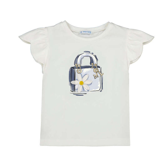 Conj.Camiseta 3002 porcelana y falda 3903 celeste