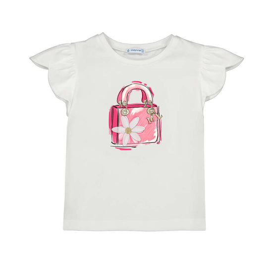 Conj.Camiseta 3002 blanco y falda 3903 candy