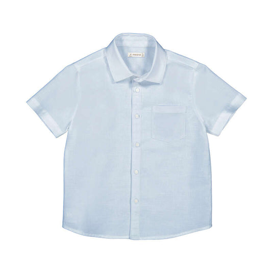 Camisa lino 3112 celeste