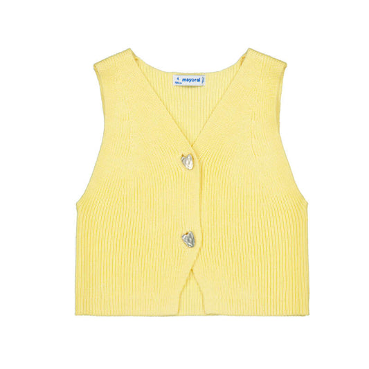 Chaleco lino 3385 vainilla
