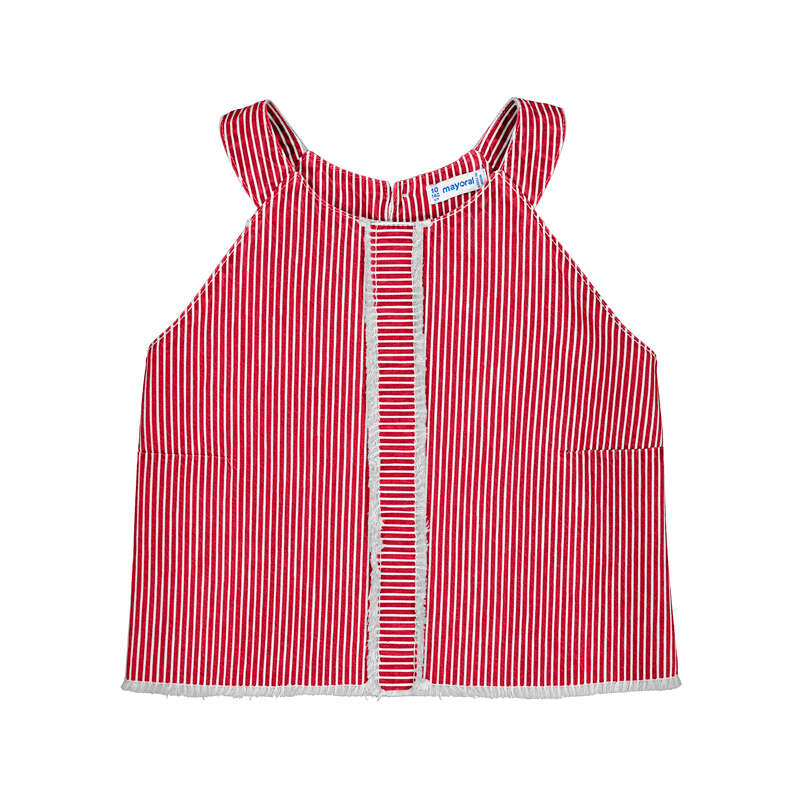 Conj.Top 6025 cereza y short 6205 cereza