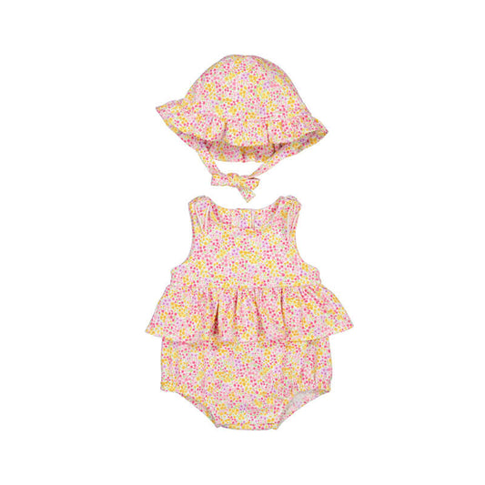 Pelele con gorro 1632 rosa