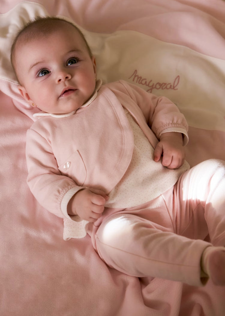 Conj. leggings felpa 2707 rosa baby