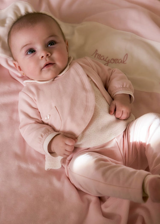 Conj. leggings felpa 2707 rosa baby