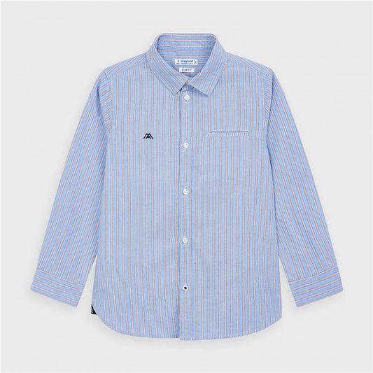 Camisa manga larga 4142 celeste
