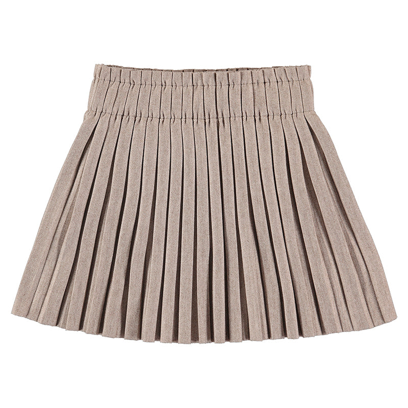 Falda plisada 4948 avellana