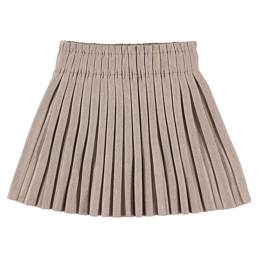 Falda plisada 4948 avellana