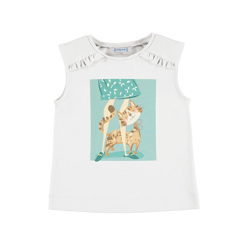Camiseta tirantes grafica 3051 crudo