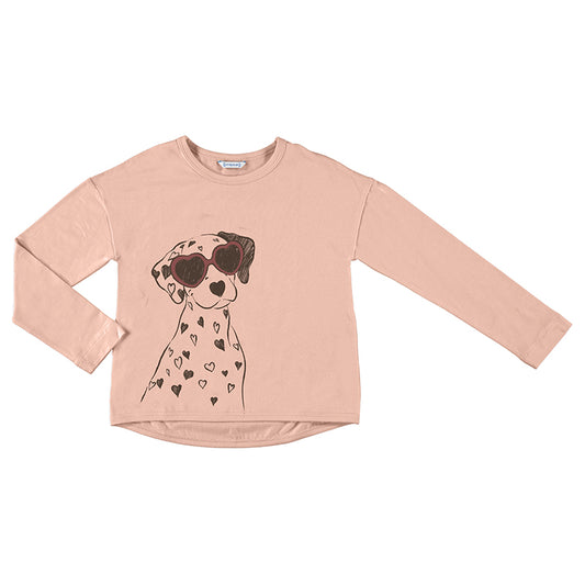 Camiseta m/l  7038 rosado