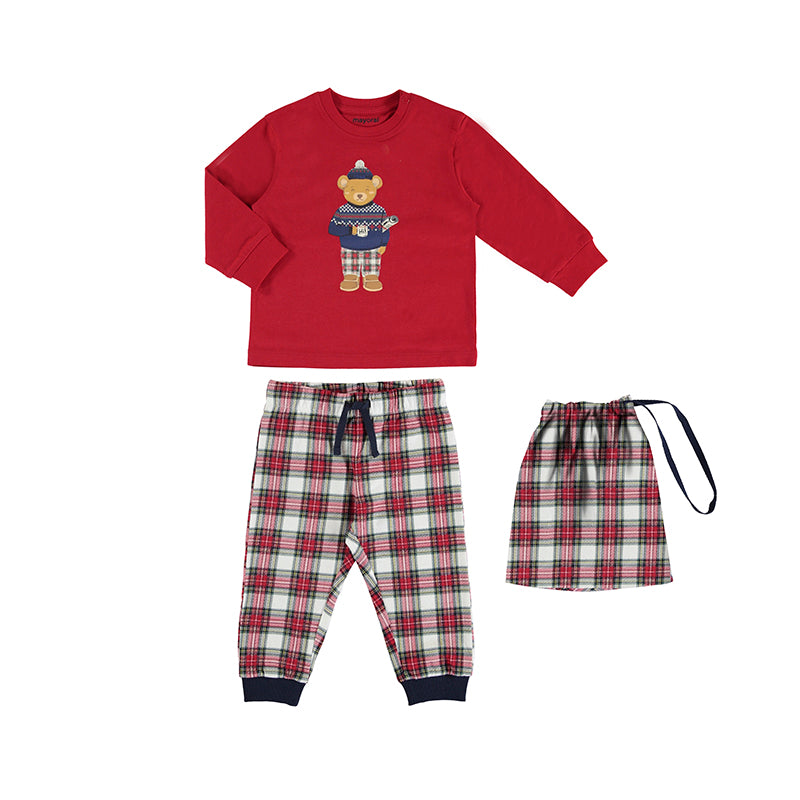 Pijama con bolsa 2715 rojo