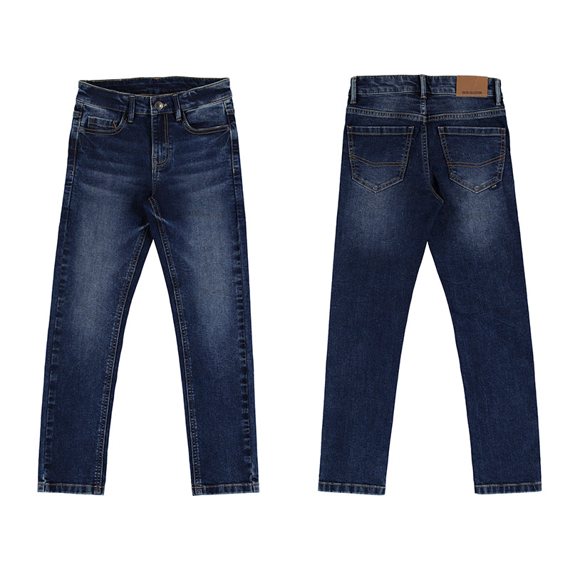 Pant. tejano slim fit basico 538 oscuro