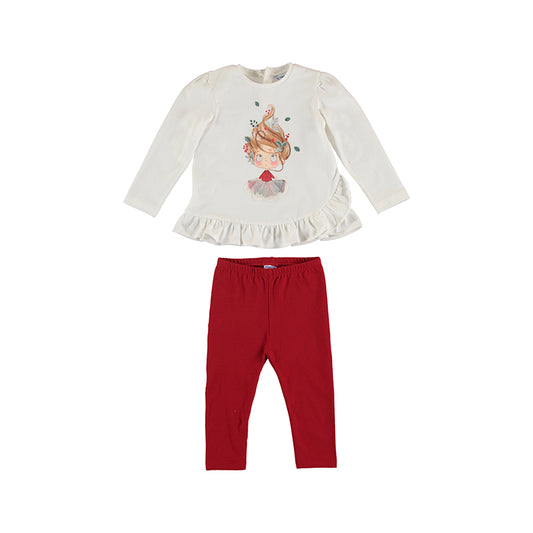 Conj. leggings volante 2722