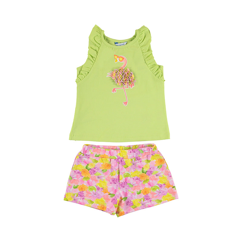 Conj. short estampado 3286 citron