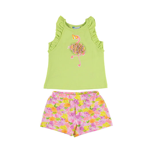 Conj. short estampado 3286 citron