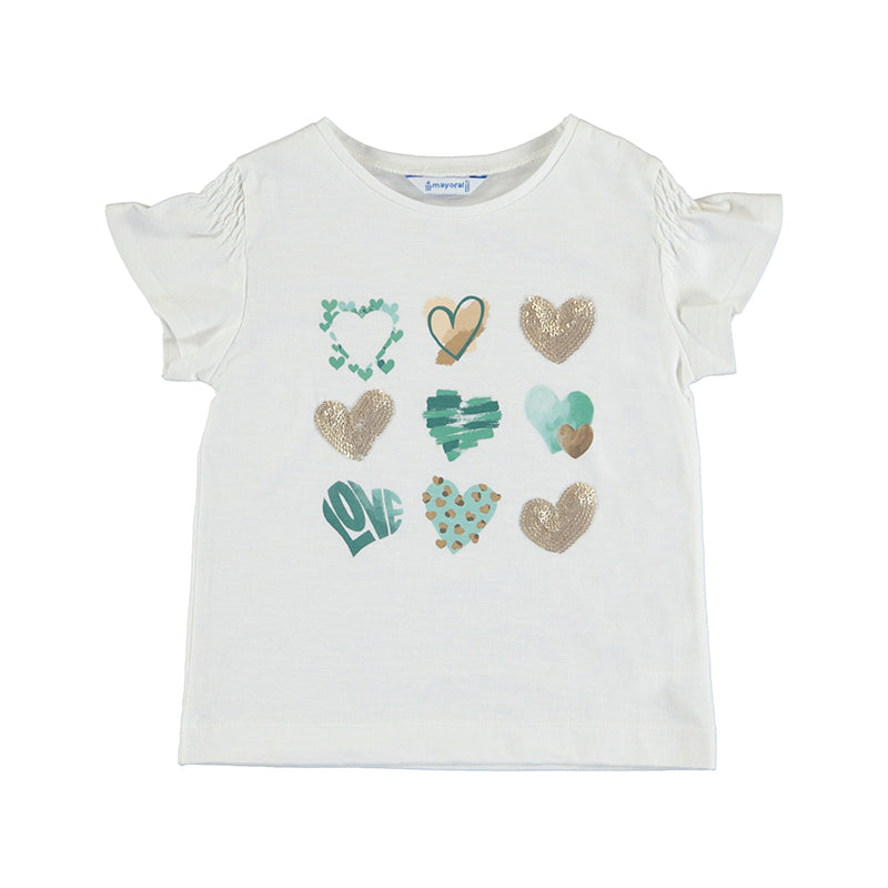 Camiseta m/c corazones 3031